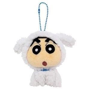 クレヨンしんちゃん キーホルダー ぬいぐるみマスコット シロ