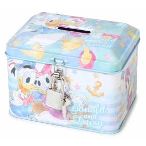 子供会プレゼント 卒業記念品人気商品 鍵 カギ 全品最安値に挑戦 付き缶バンク Ts 2922 170 ドナルド ディズニー 貯金箱 デイジー
