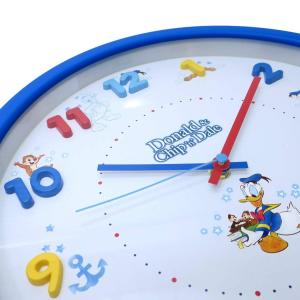 ディズニー ドナルドダック チップ デール 壁掛け時計 アイコンウォールクロック 期間限定今なら送料無料 電池サービス 子供部屋 連続秒針 キャラクター時計 新築祝い アナログ表示