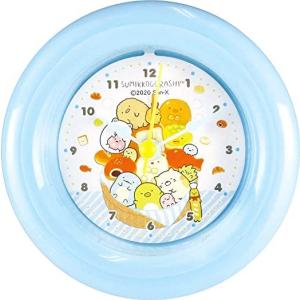 すみっコぐらし 時計 目覚まし時計 ラウンドアラームクロック　パンきょうしつ　通販 アナログ ギフト プレゼント すみっこ スミッコ 景品 サンエックス