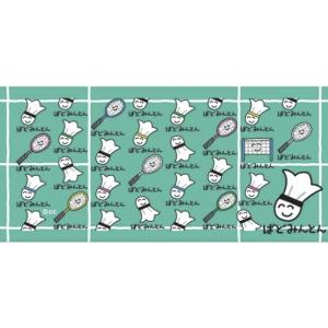 おえかきさん タオル ばどみんとんさん　全国送料無料 パッケージ入 クラブ 部活動 フェイスタオル ...