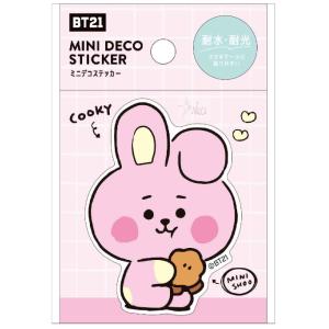BT21 ステッカー ミニデコステッカー シール　COOKY　メール便なら￥220で全国へ　LINE FRIENDS 防弾少年団 BTS BLT スマホカバー スマホシール 　