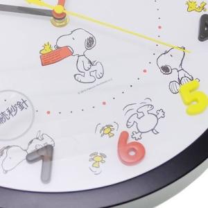 スヌーピー 時計 壁掛け時計 購入 アイコンウォールクロック クロ 電池サービス Snoopy 壁掛時計 新築祝い アナログ表示 引越し祝い 通販 連続秒針 キャラクター