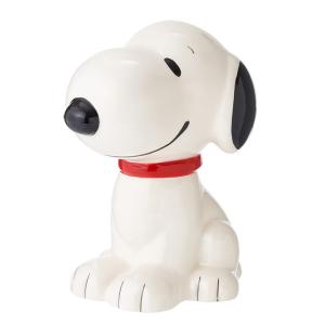 SNOOPY（スヌーピー） 陶器製 貯金箱 セラミック 立体 コインバンク
