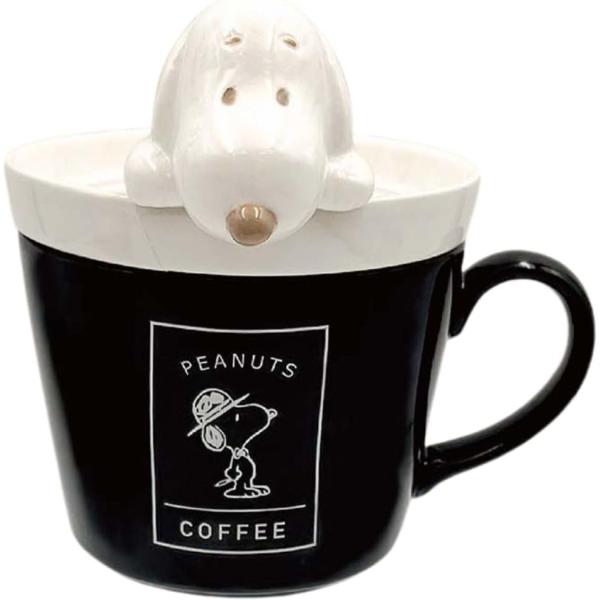 スヌーピー マグ マグカップ　SNOOPY ラテアートマグ BK　ラッピング無料　コップ カップ グ...