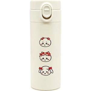 ちいかわ ワンタッチステンレスボトル 350ml　リボン　チイカワ ハチワレ うさぎ モモンガ 水筒...