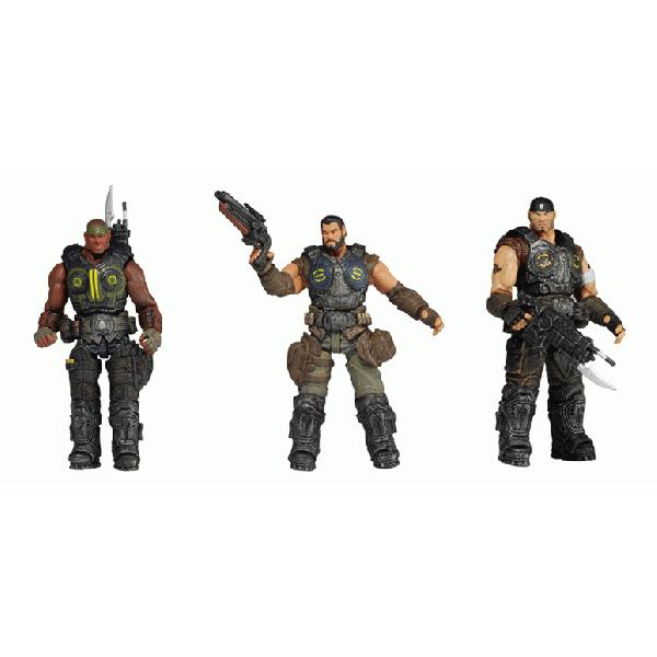 US版NECA ギアーズオブウォー　3.75インチ　アクションフィギュア　シリーズ2 3種セット