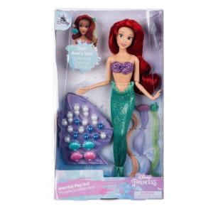 Us版 １着でも送料無料 ディズニー アリエル ヘア アレンジ ドール スタイリング 人形 リトルマーメイド 女の子 ディズニープリンセス