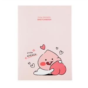 カカオフレンズ リトル スケッチブック ノート アピーチ 韓国 ピーチ もも メモ ノートブック 文房具 グッズ