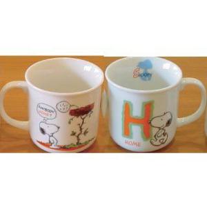SNOOPY スヌーピー マグカップ イニシャルマグ K 日本製 電子レンジ食