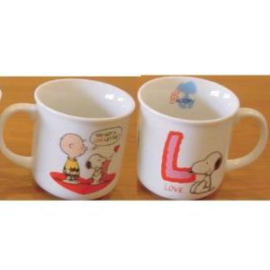 2個セット!Snoopy Charlie Brown AVONマグカップ SNOOPY（スヌーピー） マグカップ イニシャルマグ E 日本製 電子レンジ