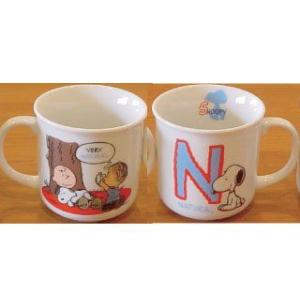 SNOOPY スヌーピー マグカップ イニシャルマグ K 日本製 電子