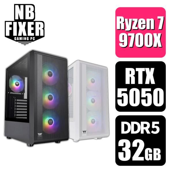 ゲーミングPC Ryzen 7 9700X / RTX5050 / メモリ32GB / SSD 1T...