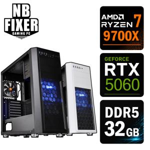 ゲーミングPC Ryzen 7 9700X / RTX5060 / メモリ32GB / SSD 1TB / Windows11 home / ゲーミングパソコン / パソコン / デスクトップPC / 新品 / H26