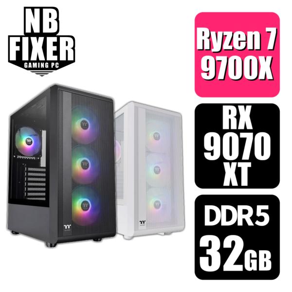 ゲーミングPC Ryzen 7 9700X / RX9070XT / メモリ32GB / SSD 1...