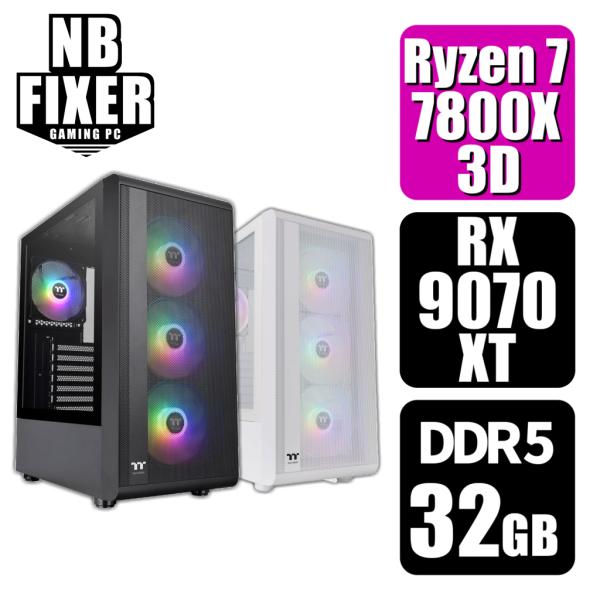 ゲーミングPC Ryzen 7 7800X3D / RX9070XT / メモリ32GB / SSD...