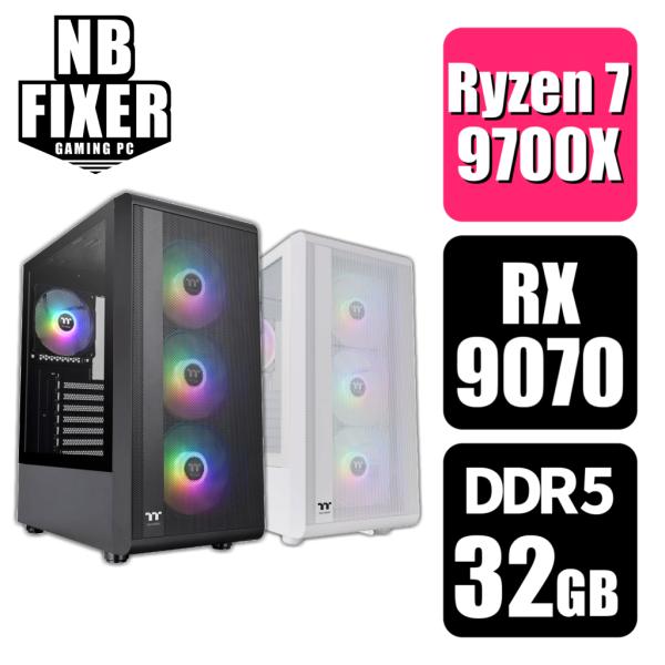 ゲーミングPC Ryzen 7 9700X / RX9070 / メモリ32GB / SSD 1TB...