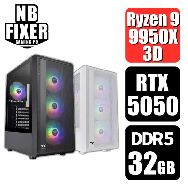 ゲーミングPC Ryzen 9 9950X3D / RTX5050 / メモリ32GB / SSD ...