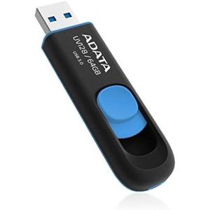 ADATA USBメモリ 64GB USB3.0 UV128 AUV128-64G-RBE スライド...