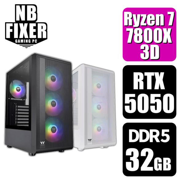 ゲーミングPC Ryzen 7 7800X3D / RTX5050 / メモリ32GB / SSD ...