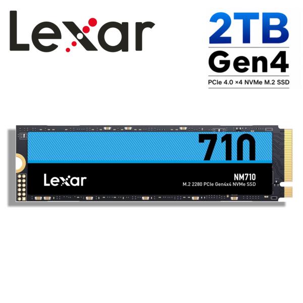 Lexar NM710 M.2 SSD 2TB PCIe Gen4x4 最大転送速度 4850MB/...