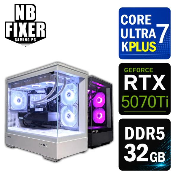 ゲーミングPC Core Ultra 7 270K Plus / RTX5070Ti / メモリ32...
