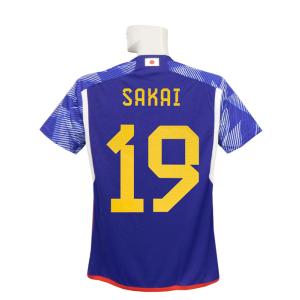 (アディダス) adidas/22/23日本代表/ホーム/半袖/酒井/2022W杯バッジ+ドイツ戦マ...