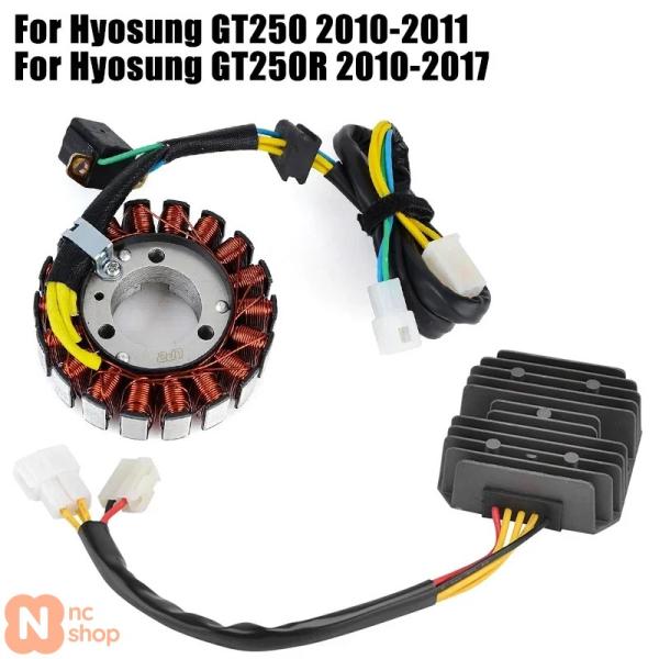 【並行輸入品】 GT 250 250R ステーターコイル + 電圧レギュレーター整流器 ヒョースン ...
