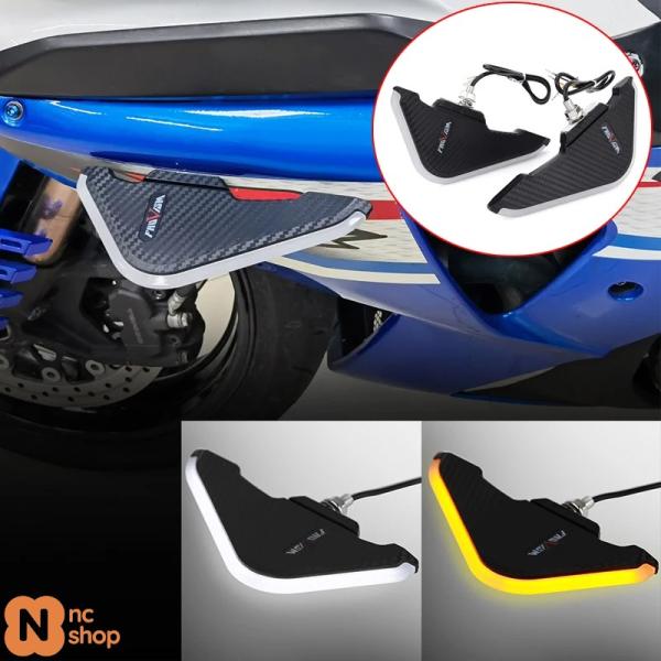 【並行輸入品】 ダイナミックLEDウィンカーライトサイドウィング カワサキニンジャ250 300 4...