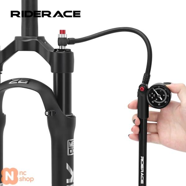 【並行輸入品】 ゲージ自転車ポンプ 高圧ポータブルハンドタイヤエア入れ バイク エアショックポンプ ...