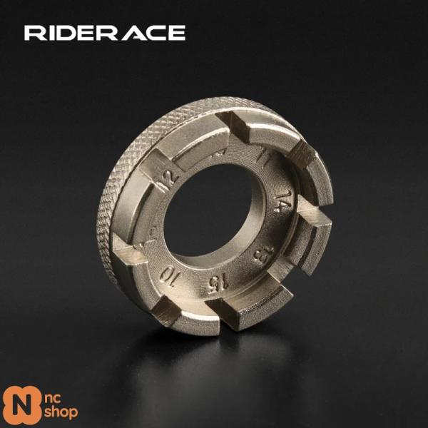 【並行輸入品】 自転車スポークニップルレンチ 8ウェイ溝プロフェッショナルMTBホイールリムアジャス...