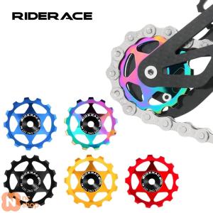 【並行輸入品】 RIDERACE 13T 11T 自転車プーリー リアディレイラー MTB ロードバイク ホイールガイド ベアリング ジョッキープーリー シマノ SRAM 4MM 5MM 6M
