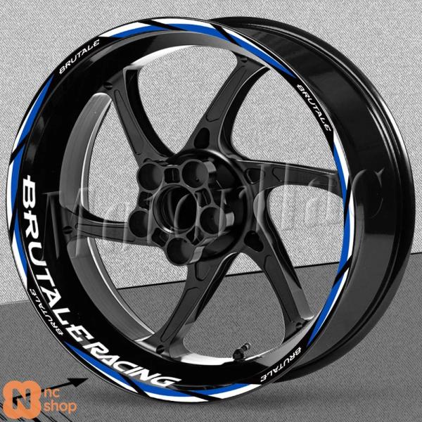 【並行輸入品】 反射 バイク 二輪 ホイール リムステッカー デカール アクセサリー MVアグスタ ...