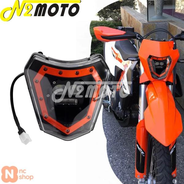 【並行輸入品】 バイクモトクロス LED ヘッドライトヘッドライトランプ DRL KTM SMC R...