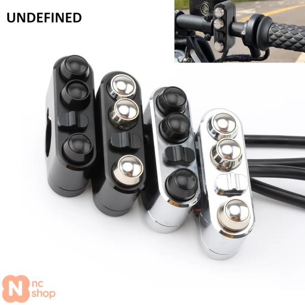 【並行輸入品】 1X MOTORYCLE 1インチ 25MM ハンドルバー コントロールスイッチ ホ...