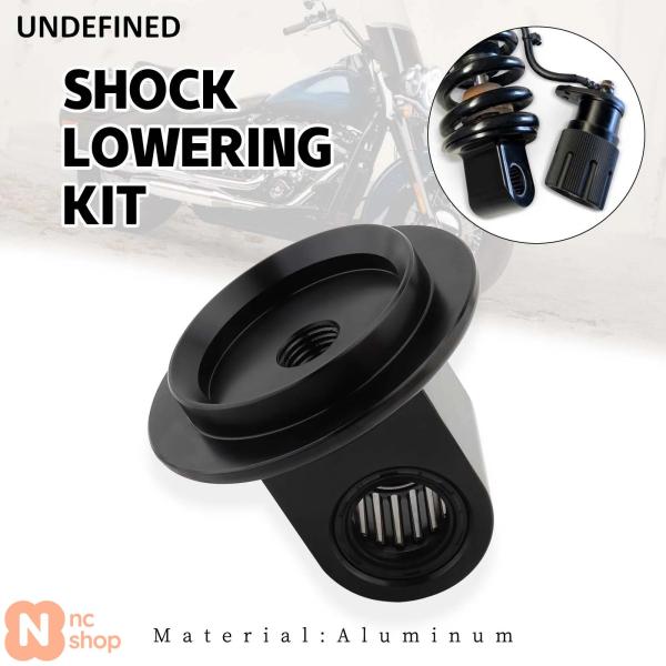 【並行輸入品】 ブラックショックローダウンキット ハーレーソフテイルモデル用 リモートプリロードアジ...