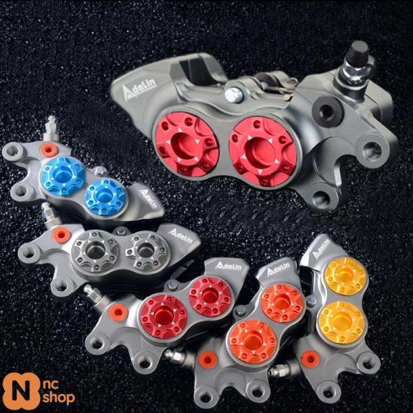 【並行輸入品】 ADELIN ADL11 バイクフロントブレーキキャリパー 4ピストン HF6 油圧...