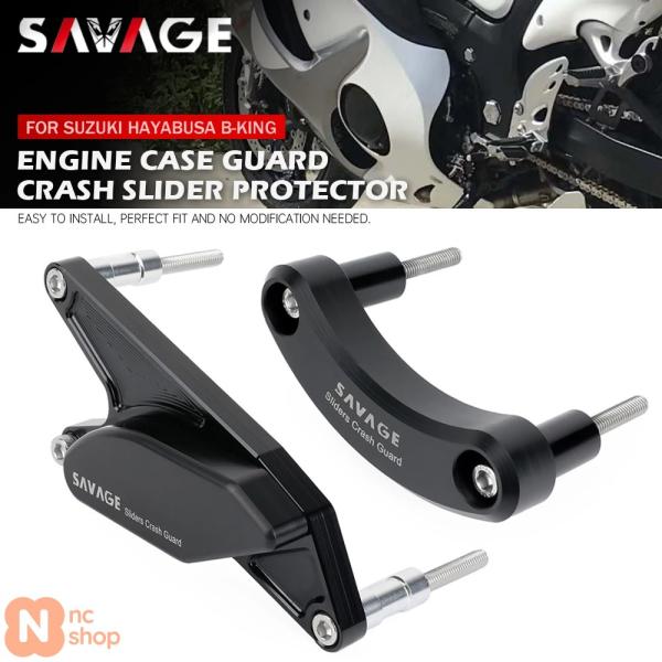 【並行輸入品】 GSX1300 R BKクラッチエンジンケーススライダークラッシュプロテクター スズ...