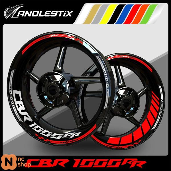 【並行輸入品】 ANOLESTIX 反射式バイク ホイールステッカー ハブデカール リムストライプテ...