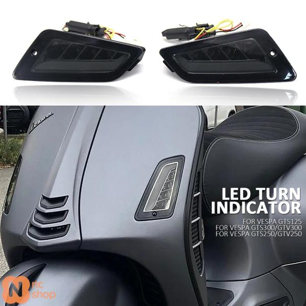 【並行輸入品】 LEDウィンカーライト 防水フラッシャーインジケーター リアライトランプ ベスパGT...