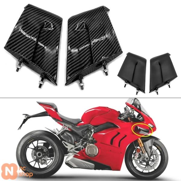 【並行輸入品】 バイク 二輪 ウィングレット サイドパネル 固定式ウィング エアロダイナミクス フェ...
