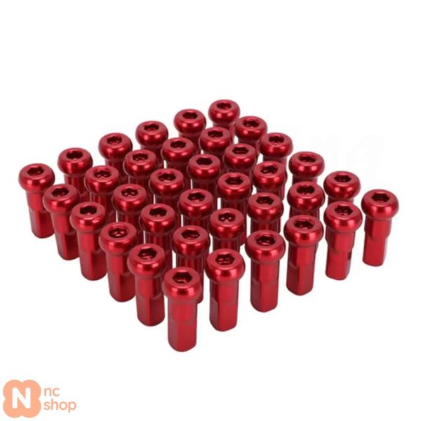 【並行輸入品】 バイク アルミ 3.5MM 4MM 8G 9G ニップル フロント/リア 2118イ...