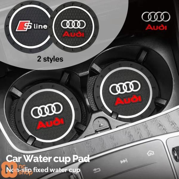 【並行輸入品】 2個セット カーコースター ウォーターカップスロット 滑り止めマットパッド シリコン...