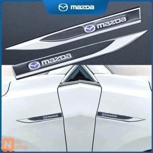 【並行輸入品】 2個セット サイドフェンダーナイフステッカー エンブレムバッジ デカール トリムスタイリング マツダ 2 3 MS 6 CX-5 CX5 BT-50 CX-30 AXELA ア