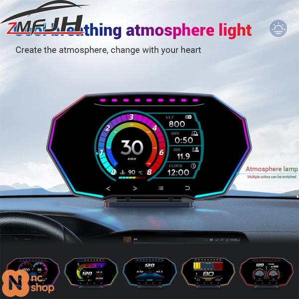 【並行輸入品】車用 OBD+ GPS デジタルヘッドアップディスプレイ HUD オンボードコンピュー...