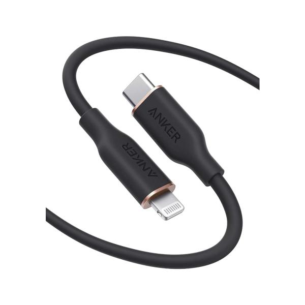 Anker PowerLine lll Flow USB-C &amp; ライトニング ケーブル MFi認証...
