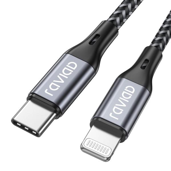 RAVIAD USB C ライトニングケーブル 【3M/MFi 認証】 iPhone 充電ケーブル ...