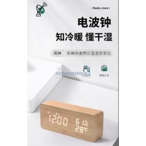 電波時計 デジタル 置き時計 湿度計 温度計 ...の詳細画像1