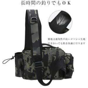 フィッシングバッグ ショルダー 大容量 迷彩 ...の詳細画像5