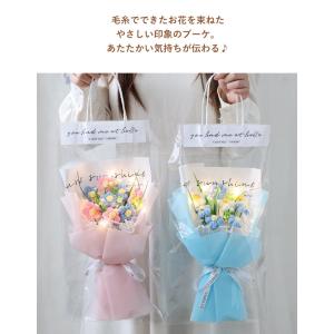ニットブーケ 手作り花 かぎ針編み ニット フ...の詳細画像2